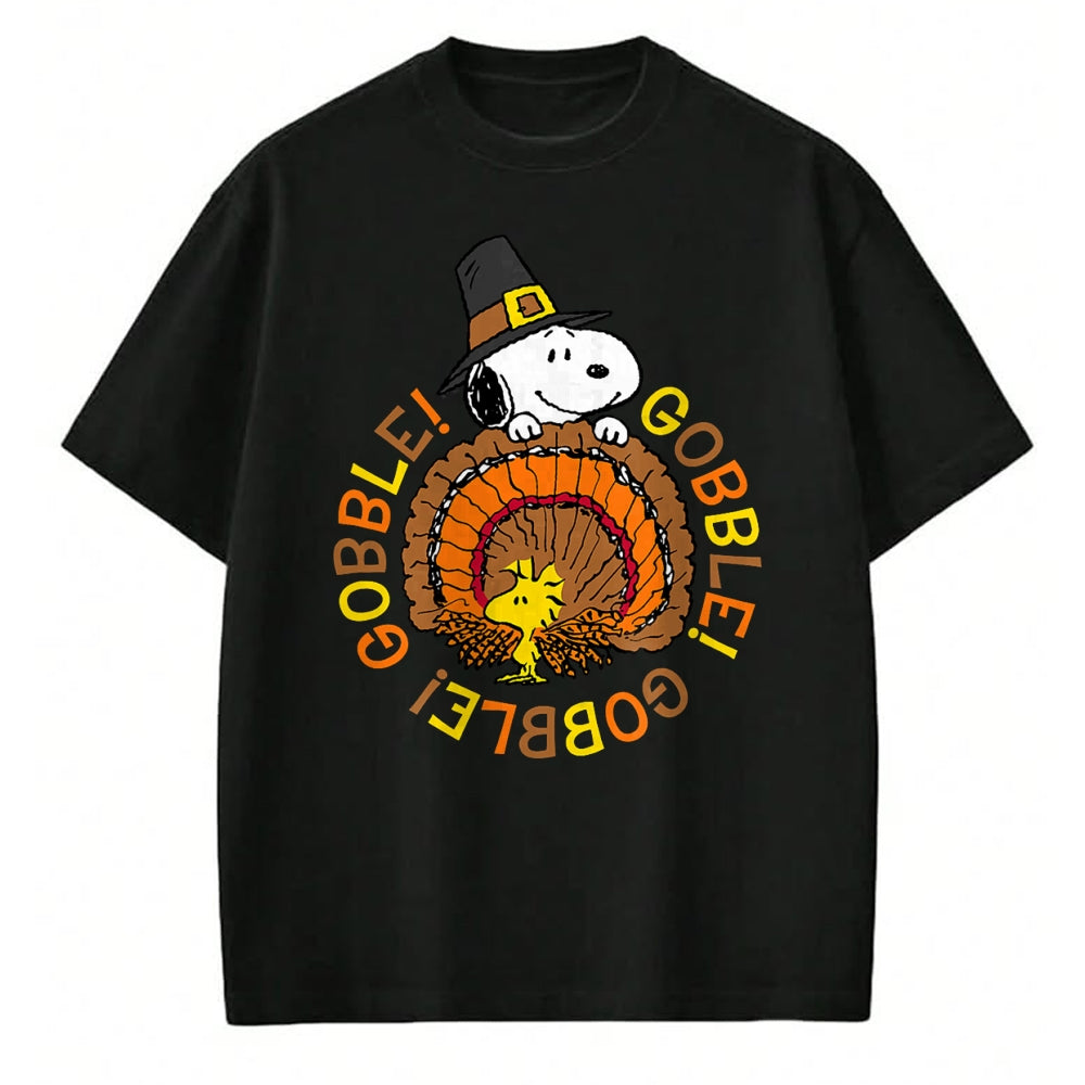Best Thanksgiving Family Shirt , Funny Thanksgiving UnisexT-Shirt/Hoodie/Sweatshirt HLT00 - Peanuts Snoopy and Woodstock Thanksgiving Gobble T-Shirt