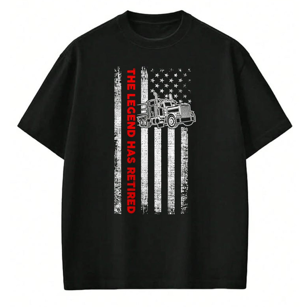 Best Truck Driver Life Shirt, Funny Trucker UnisexT-Shirt/Hoodie/Sweatshirt HLT00 - Retired Truck Driver - Patriotic Trucker - American Flag T-Shirt