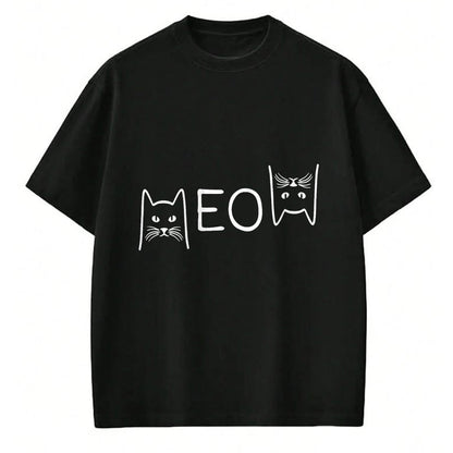 Cat Love Shirt, Funny Cat Lover Gift UnisexT-Shirt/Hoodie/Sweatshirt HLT00 - Meow Cat Shirt Meow Kitty Funny Cats Mom and Cat Dad T-Shirt