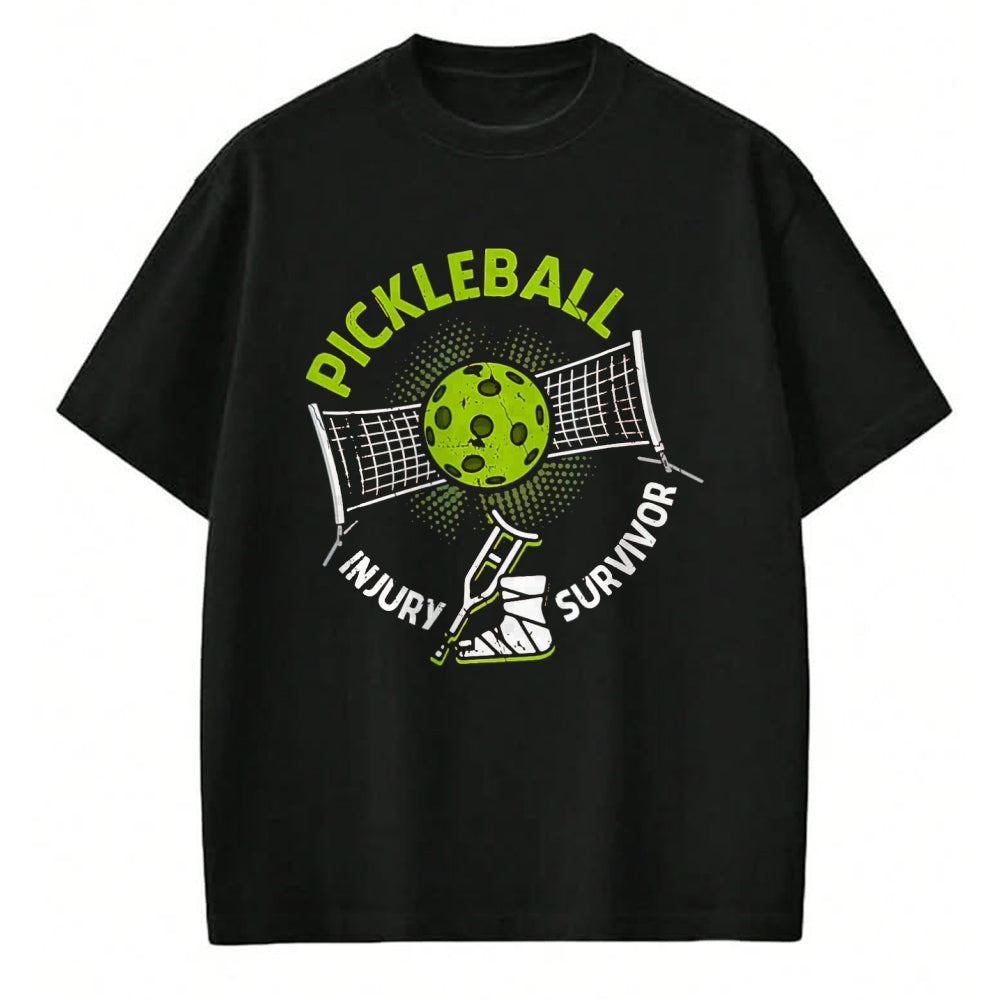 Funny Pickleball Shirt, Pickleball Lover Unisex T-Shirt/Hoodie/Sweatshirt HLT00 - Pickleball Injury Survivor Funny Pickle Sports Player for Seniors T-Shirt
