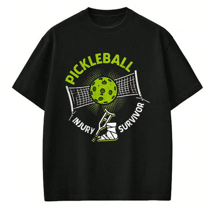 Funny Pickleball Shirt, Pickleball Lover Unisex T-Shirt/Hoodie/Sweatshirt HLT00 - Pickleball Injury Survivor Funny Pickle Sports Player for Seniors T-Shirt