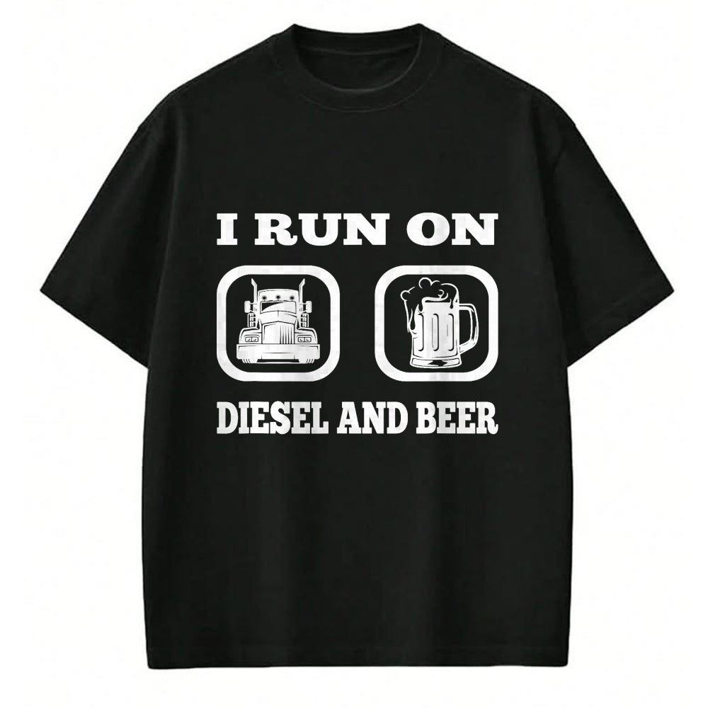 Best Truck Driver Life Shirt, Funny Trucker UnisexT-Shirt/Hoodie/Sweatshirt HLT00 - Truck Driver Saying Diesel & Beer Funny Trucker Lover T-Shirt