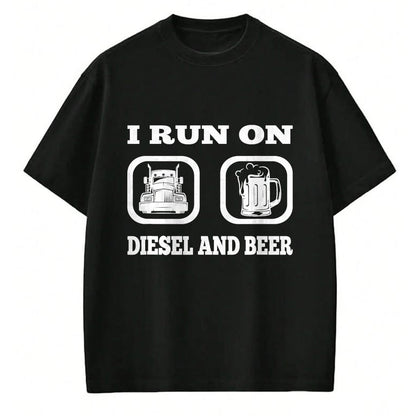 Best Truck Driver Life Shirt, Funny Trucker UnisexT-Shirt/Hoodie/Sweatshirt HLT00 - Truck Driver Saying Diesel & Beer Funny Trucker Lover T-Shirt