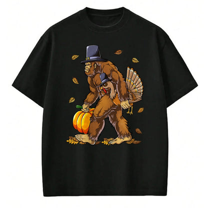 Best Thanksgiving Family Shirt , Funny Thanksgiving UnisexT-Shirt/Hoodie/Sweatshirt HLT00 - Bigfoot Pilgrim Turkey Pumpkin Thanksgiving Day Boys Men T-Shirt