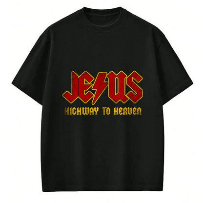 Christian Tee, Christian Faith Unisex T-Shirt/Hoodie/Sweatshirt HLT00 -Christ Jesus Highway To Heaven, Superhero Jesus Christian Premium T-Shirt