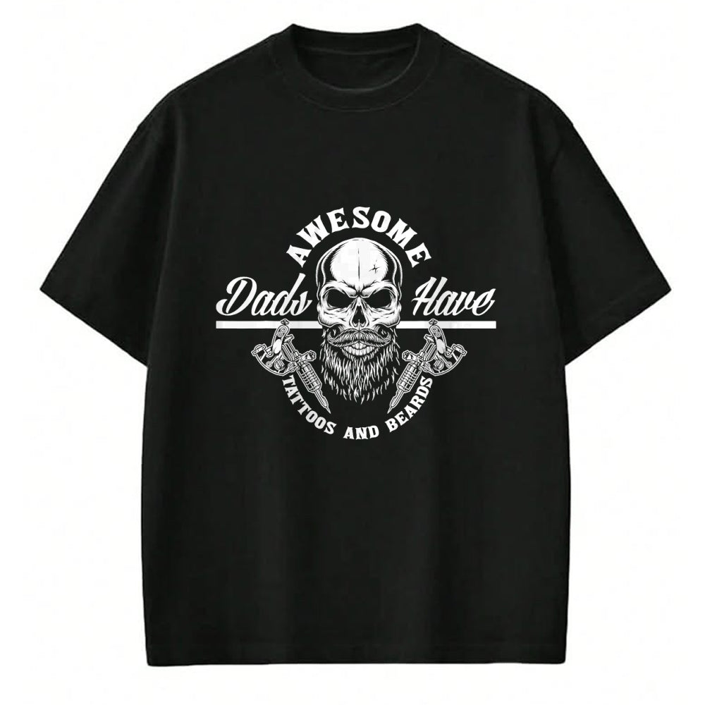 Best Wife Shirt, Wife and Husband Unisex T-Shirt/Hoodie/Sweatshirt HLT00 - Awesome Dads Have Tattoos And Beards Funny Father Dad T-Shirt