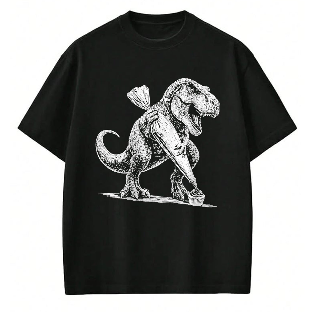 Best Dinosaur Lover Shirt, Funny Dinosaur UnisexT-Shirt/Hoodie/Sweatshirt HLT00 - T-Rex Baking Cupcake Dinosaur Pastry Chef Cook T-Shirt