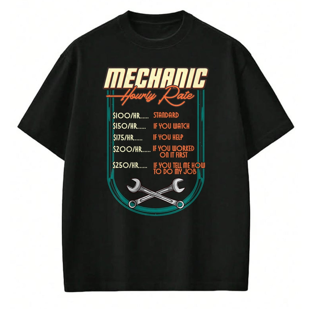 Best Mechanic Life Shirt, Funny Mechanic UnisexT-Shirt/Hoodie/Sweatshirt HLT00 - Mechanic Hourly Rate Car Auto Repairman Labor Rates T-Shirt (2)
