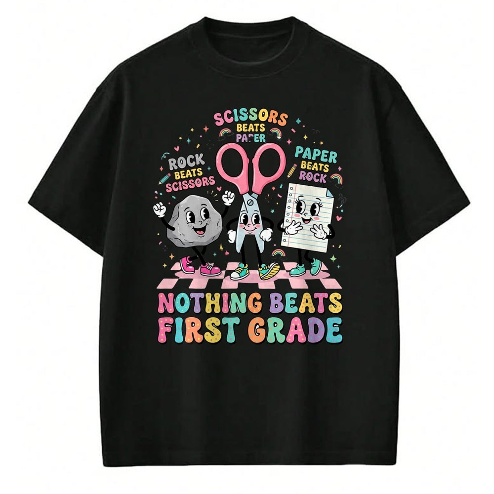 Best Student Shirt, Funny Back To School UnisexT-Shirt/Hoodie/Sweatshirt HLT00 - Nothing Beats 1st Grade Funny Back to School Teachers T-Shirt