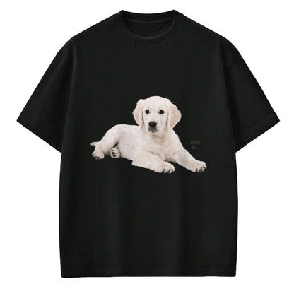 Dog Love Shirt, Dog Lover Gift T-Shirt/Hoodie/Sweatshirt HLT00 - White Labrador Retriever Shirt Yellow Love Lab Mom Dog Dad T-Shirt