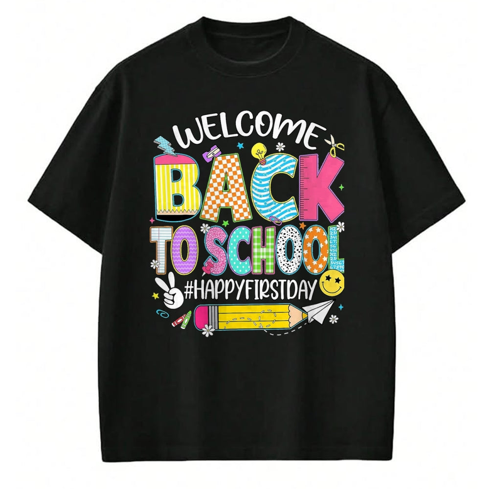 Best Student Shirt, Funny Back To School UnisexT-Shirt/Hoodie/Sweatshirt HLT00 - Welcome Back to School Happy First Day of School Teacher Kid T-Shirt, Men, Black, 3X-Large