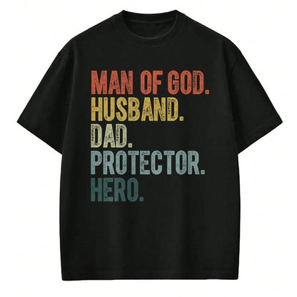 Best Wife Shirt, Wife and Husband Unisex T-Shirt/Hoodie/Sweatshirt HLT00 - Man of God Husband Dad Protector Hero Father's Day Men T-Shirt
