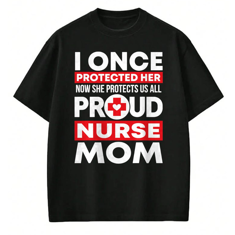 Funny Nurse Shirt, Nurse Unisex T-Shirt/Hoodie/Sweatshirt HLT00 - Proud Nurse Mom Love RN Daughter T-Shirt