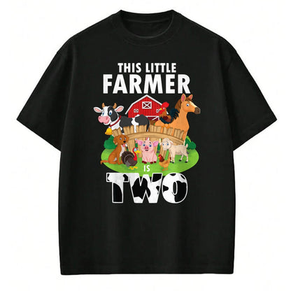 Best Farmer Life Shirt, Funny Farmer UnisexT-Shirt/Hoodie/Sweatshirt HLT00 - Kids 2 Years Old Boy Farmer 2nd Birthday Farm Animals Kids T-Shirt