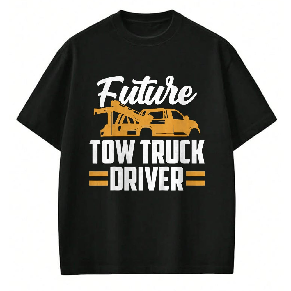Best Truck Driver Life Shirt, Funny Trucker UnisexT-Shirt/Hoodie/Sweatshirt HLT00 - Kids Future Tow Truck Driver T-Shirt