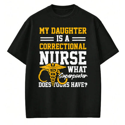 Funny Nurse Shirt, Nurse Unisex T-Shirt/Hoodie/Sweatshirt HLT00 - Womens Correctional Nurse Daughter Nursing RN V-Neck T-Shirt