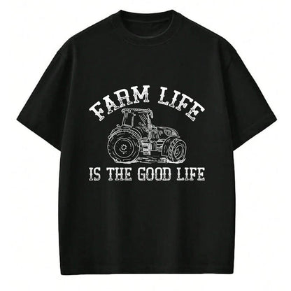 Best Farmer Life Shirt, Funny Farmer UnisexT-Shirt/Hoodie/Sweatshirt HLT00 - Farm Life is The Good Life Tractor T-Shirt