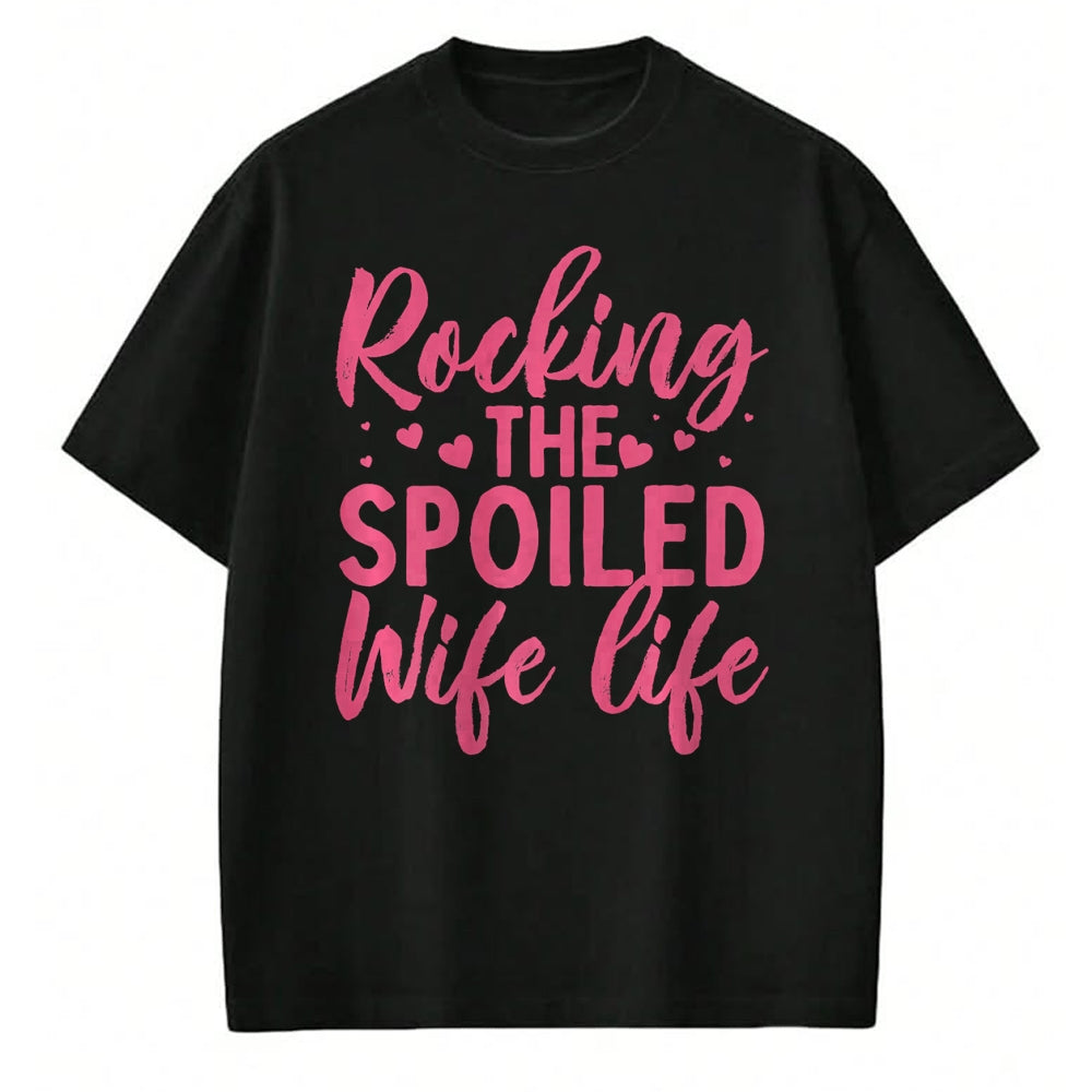 Best Wife Shirt, Wife and Husband Unisex T-Shirt/Hoodie/Sweatshirt HLT00 - Gift for wife T shirt, spoiled wife   Funny Spoiled Wife Art For Women Girls Husband Spoiled Wife Pr (6)