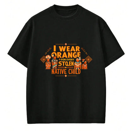 Native American T-Shirts, Vintage Native American Unisex T-Shirt/Hoodie/Sweatshirt HLT00 - I Wear Orange For Every American Native Child Indian
