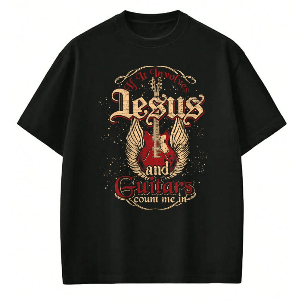 Christian Tee, Christian Faith Unisex T-Shirt/Hoodie/Sweatshirt HLT00 - Guitarist Guitar Musician Christian Music Jesus T-Shirt