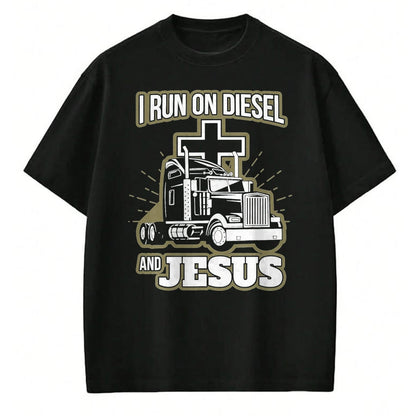 Best Truck Driver Life Shirt, Funny Trucker UnisexT-Shirt/Hoodie/Sweatshirt HLT00 - Jesus Truck Driver Christian Trucker T-Shirt, Men, Black, 3X-Large