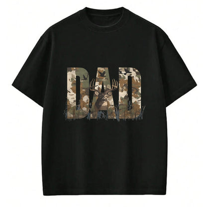 Funny Hunting Shirt, Gift For Hunting Lover Unisex T-Shirt/Hoodie/Sweatshirt HLT00 - Retro Camo Dad Quote Funny Deer Animal Hunting Outdoorsman T-Shirt