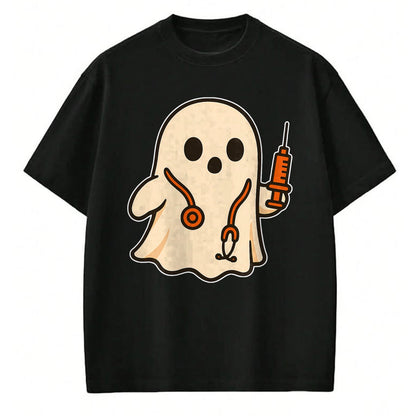 Best Doctor Shirt, Funny Doctor UnisexT-Shirt/Hoodie/Sweatshirt HLT00 - Doctor Ghost with Stethoscope T-Shirt