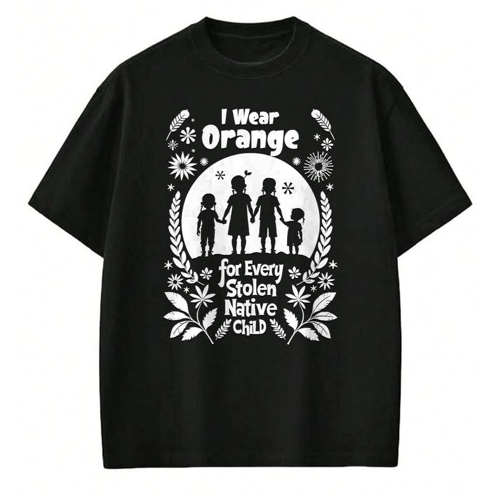 Native American T-Shirts, Vintage Native American Unisex T-Shirt/Hoodie/Sweatshirt HLT00 - I Wear Orange For Every American Native Child Indian Pride (1)