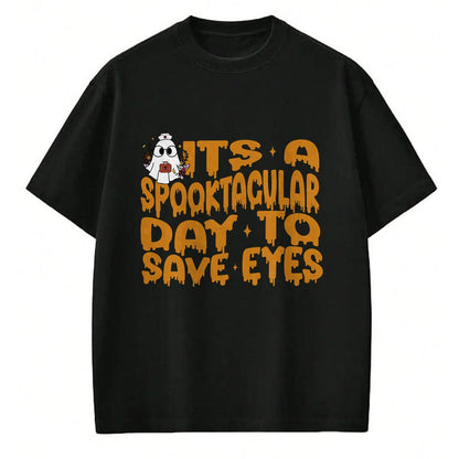 Best Doctor Shirt, Funny Doctor UnisexT-Shirt/Hoodie/Sweatshirt HLT00 - It's A Spooktacular Day to Save Eyes Halloween Eye Doctor T-Shirt