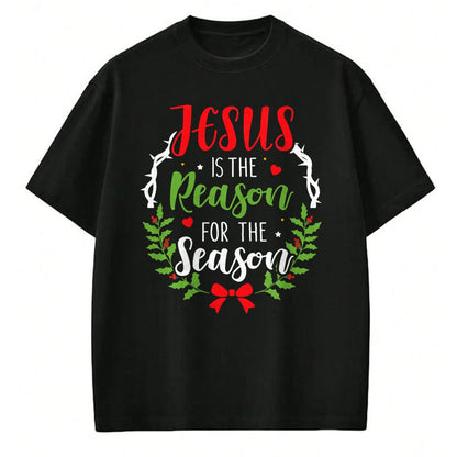 Christian Tee, Christian Faith Unisex T-Shirt/Hoodie/Sweatshirt HLT00 - Jesus is the reason for the season christian christmas T-Shirt