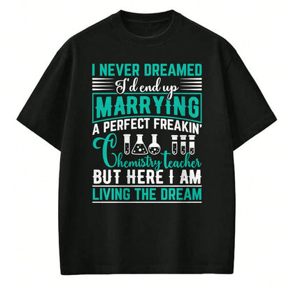 Best Wife Shirt, Wife and Husband Unisex T-Shirt/Hoodie/Sweatshirt HLT00 - Chemistry teacher husband gifts from perfect awesome wife Long Sleeve T-Shirt