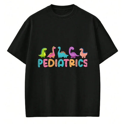 Best Doctor Shirt, Funny Doctor UnisexT-Shirt/Hoodie/Sweatshirt HLT00 - Pediatrics Dinosaurs Peds Nurse Crew Appreciation Pediatric T-Shirt, Men, Black, 3X-Large