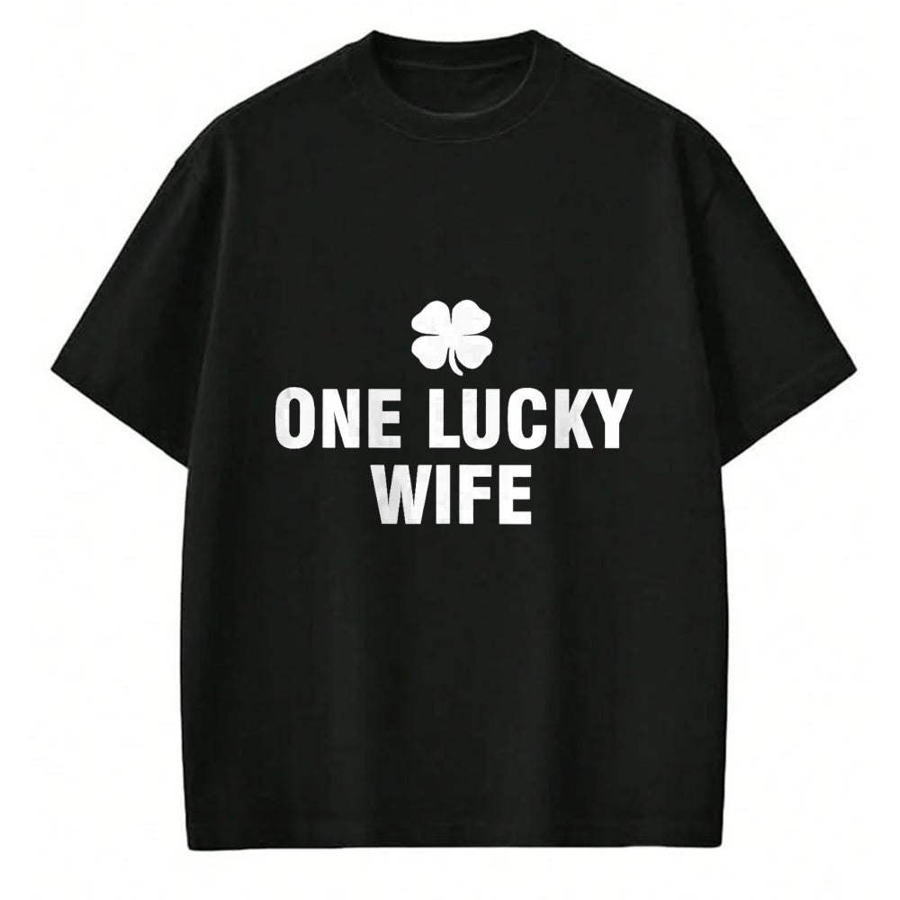 Best Wife Shirt, Wife and Husband Unisex T-Shirt/Hoodie/Sweatshirt HLT00 - Gift for wife T shirt, lucky wife   One Lucky Wife Tank Top (1)