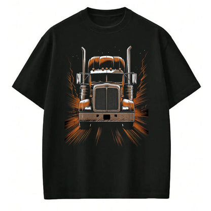 Best Truck Driver Life Shirt, Funny Trucker UnisexT-Shirt/Hoodie/Sweatshirt HLT00 - Trucker American Flag Big Rig Semi-Trailer Truck Driver T-Shirt (1)