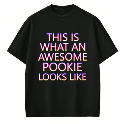 Best Wife Shirt, Wife and Husband Unisex T-Shirt/Hoodie/Sweatshirt HLT00 - Awesome Pookie White Letters Cute Husband Wife Funny Couple T-Shirt