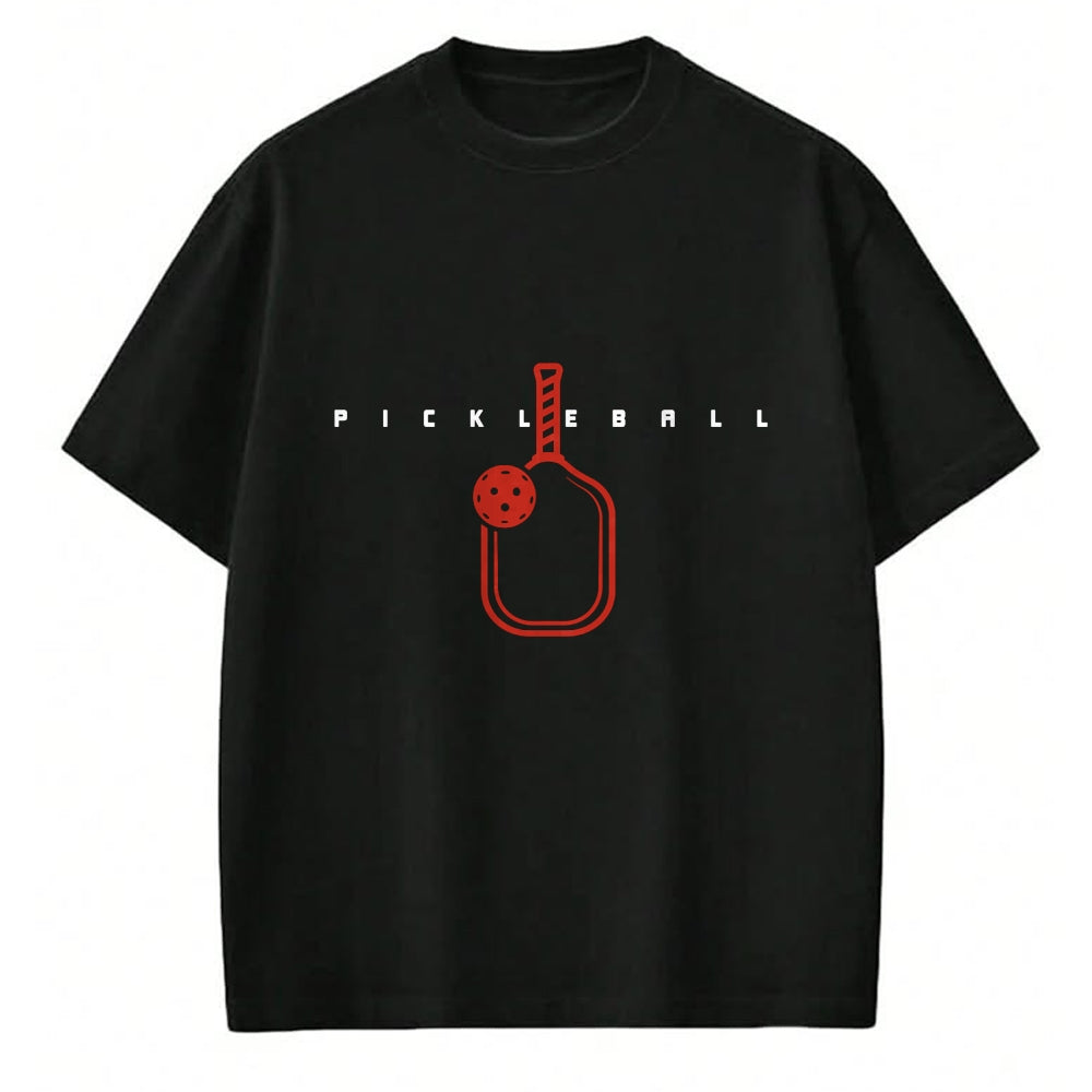 Funny Pickleball Shirt, Pickleball Lover Unisex T-Shirt/Hoodie/Sweatshirt HLT00 - Pickleball Paddle & Text Pickleball Player Word Art T-Shirt