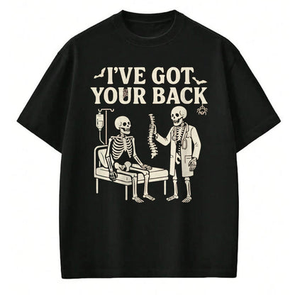 Best Doctor Shirt, Funny Doctor UnisexT-Shirt/Hoodie/Sweatshirt HLT00 - I've Got Your Back Halloween Skeleton Doctor Costume T-Shirt, Men, Dark Heather Grey, 3X-Large