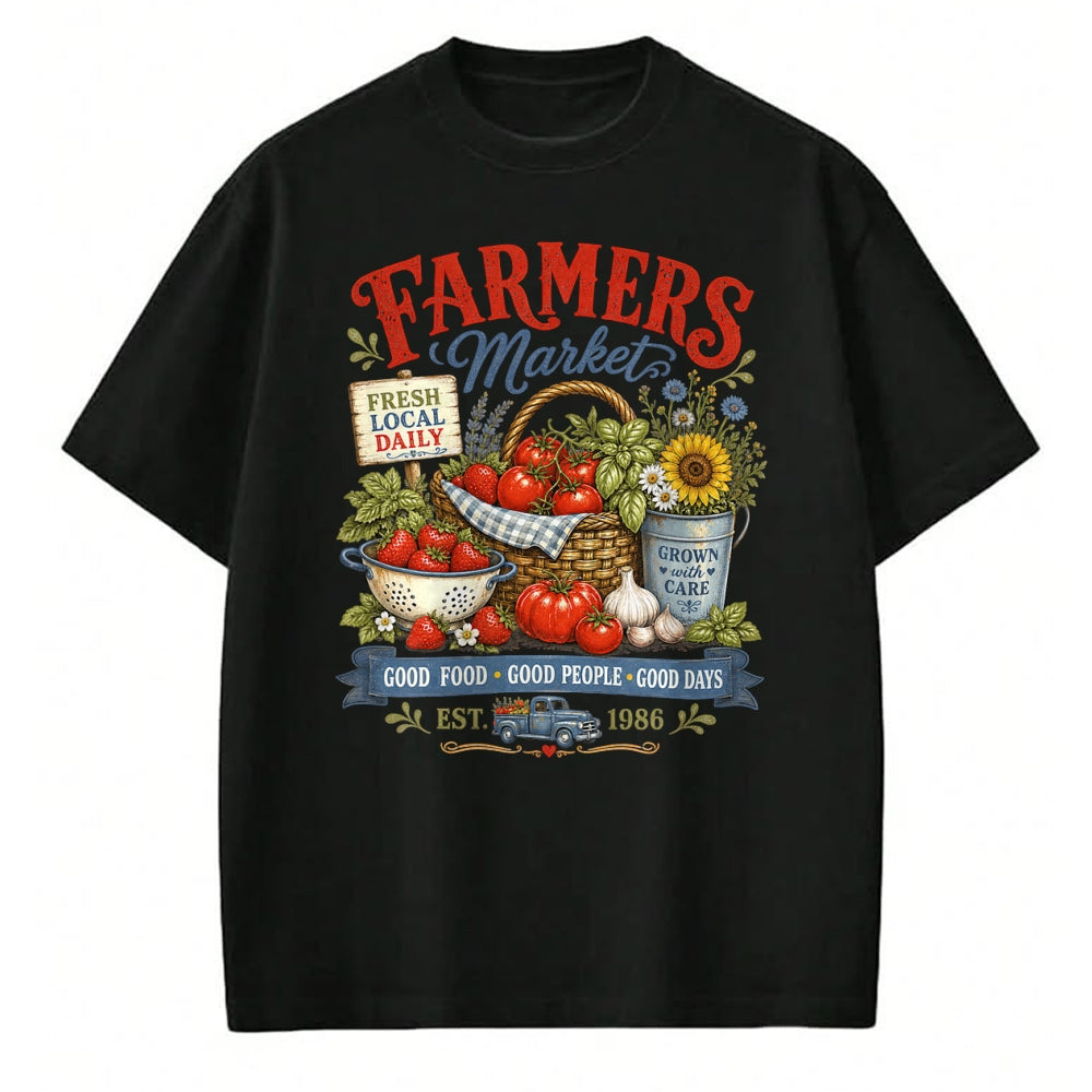Best Farmer Life Shirt, Funny Farmer UnisexT-Shirt/Hoodie/Sweatshirt HLT00 - Farmer Market Good Food Farm Fresh Harvest Produce Stand T-Shirt
