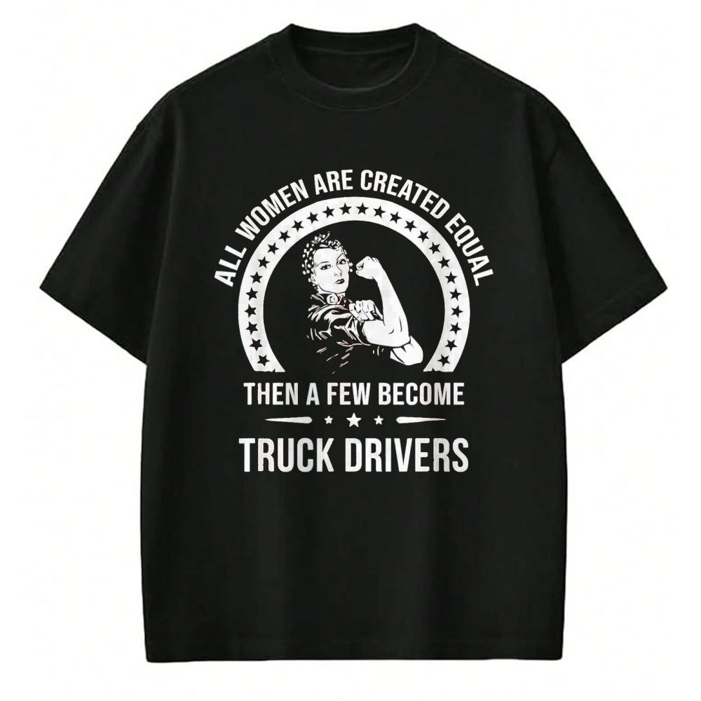 Best Truck Driver Life Shirt, Funny Trucker UnisexT-Shirt/Hoodie/Sweatshirt HLT00 - Truck Driver Shirts for Women  Truck Driver T-Shirt, Women, Olive Green, Large