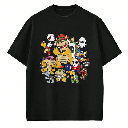 Best Wife Shirt, Wife and Husband Unisex T-Shirt/Hoodie/Sweatshirt HLT00 - Nintendo Super Mario Bowser Enemy Group Shot T-Shirt (1)
