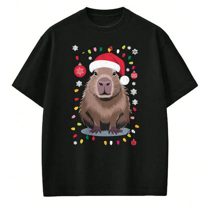 Cute Capybara Shirt, Funny Capybara UnisexT-Shirt/Hoodie/Sweatshirt HLT00 - Capybara Christmas Long Sleeve T-Shirt