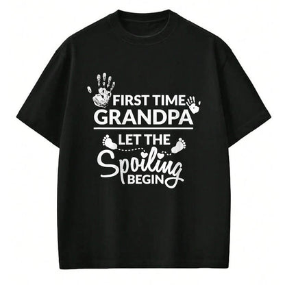 Best Grandpa Shirt, Proud Grandpa Unisex T-Shirt/Hoodie/Sweatshirt HLT00 - New First Time Grandpa Let The Spoiling Begin Gift T-Shirt