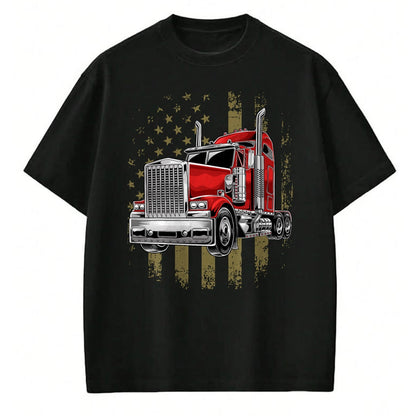 Best Truck Driver Life Shirt, Funny Trucker UnisexT-Shirt/Hoodie/Sweatshirt HLT00 - Patriotic Truck Driver American Flag Shirt Trucker Gifts Men T-Shirt