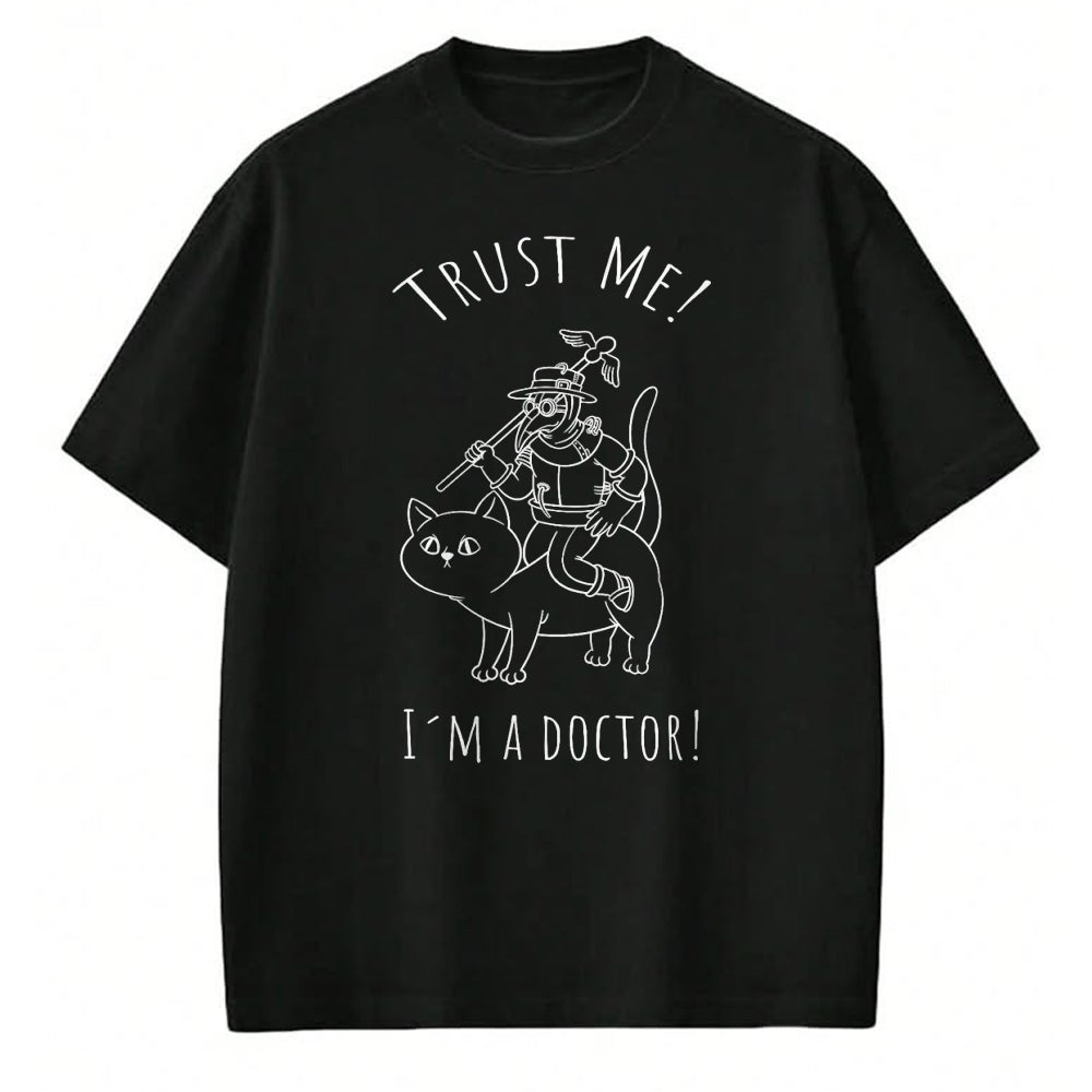 Best Doctor Shirt, Funny Doctor UnisexT-Shirt/Hoodie/Sweatshirt HLT00 - Steampunk Trust me, I'm a Doctor Cat Plague Doctor T-Shirt