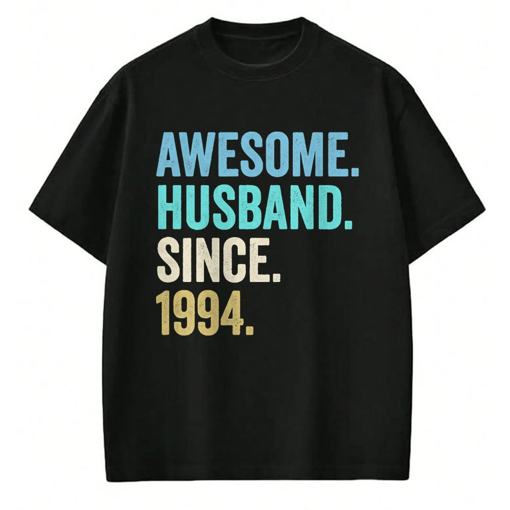 Best Wife Shirt, Wife and Husband Unisex T-Shirt/Hoodie/Sweatshirt HLT00 - Awesome Husband Since 1994 30th wedding anniversary 30 years T-Shirt