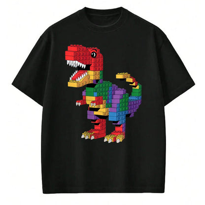 Best Dinosaur Lover Shirt, Funny Dinosaur UnisexT-Shirt/Hoodie/Sweatshirt HLT00 - Master Builder Men Boys Kids Building Bricks Dinosaur T-Rex T-Shirt