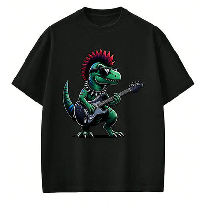 Guitar Lover Shirt, Funny Guitar UnisexT-Shirt/Hoodie/Sweatshirt HLT00 - Cute Punk Dinosaur, Rock_n Roll Goth Dino, Guitar Band Funny T-Shirt