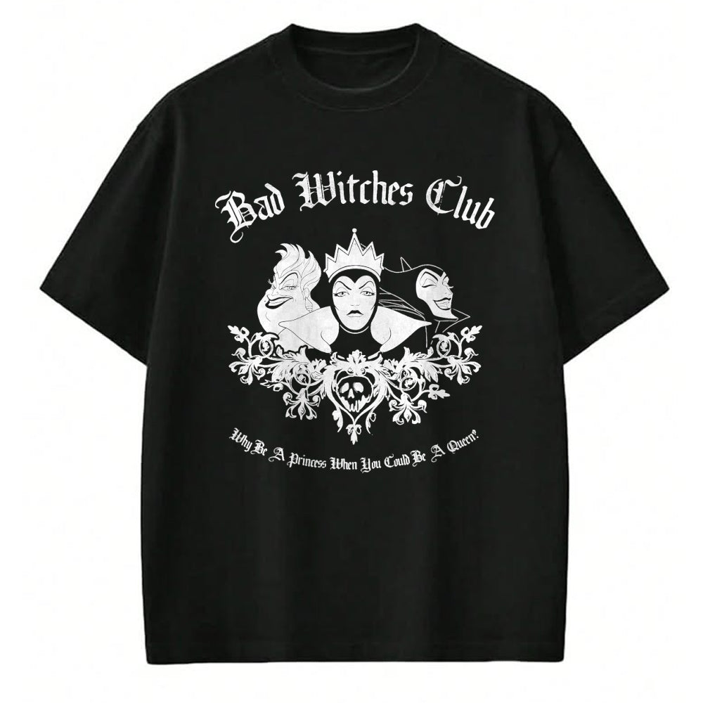 Best Wife Shirt, Wife and Husband Unisex T-Shirt/Hoodie/Sweatshirt HLT00 - Disney Villains Bad Witches Club Group Shot Vintage T-Shirt