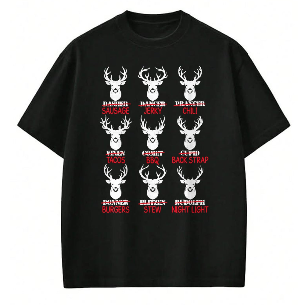 Funny Hunting Shirt, Gift For Hunting Lover Unisex T-Shirt/Hoodie/Sweatshirt HLT00 - Deer Hunting Gift Hunter of All Santa_s Reindeer T-Shirt
