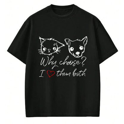 Cat Love Shirt, Funny Cat Lover Gift UnisexT-Shirt/Hoodie/Sweatshirt HLT00 - Cat and Dog Lover I Love Puppies and Kittens T-Shirt (2)